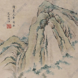 陸治國(guó)畫 蕉窗高臥 高清大圖下載