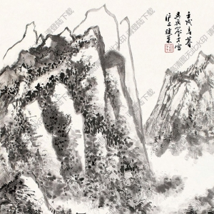 俞子才國(guó)畫 山水 (7) 高清大圖下載