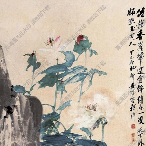 程璋國(guó)畫(huà) 雙貓 高清大圖下載