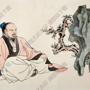 孫云生國(guó)畫(huà) 高士圖 高清大圖下載