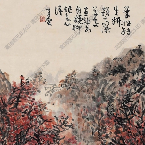 余任天作品 秋風(fēng)紅葉 高清大圖下載