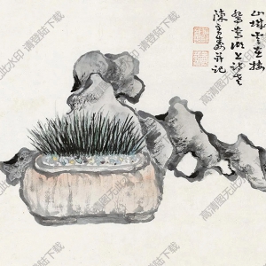 陳鴻壽國(guó)畫(huà) 怪石崚嶒 高清大圖下載