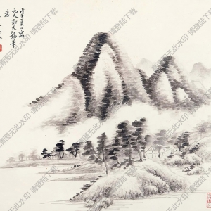 秦仲文國(guó)畫 山水 (8) 高清大圖下載