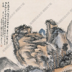 趙云壑國(guó)畫(huà) 山居圖 高清大圖下載