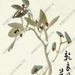 吳茀之國(guó)畫(huà) 蘭花 (1) 高清大圖下載