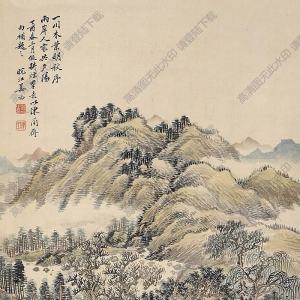 姜筠國(guó)畫(huà) 山水 (4) 高清大圖下載