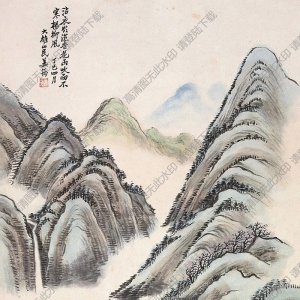 姜筠國(guó)畫(huà) 山水 (7) 高清大圖下載