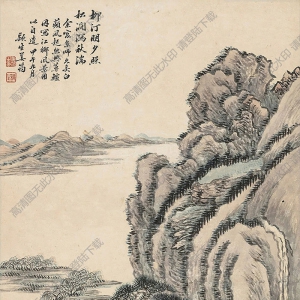 姜筠作品 江鄉(xiāng)風(fēng)景 高清大圖下載