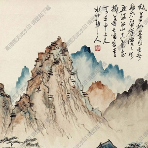 徐世昌國(guó)畫(huà) 山水 (2) 高清大圖下載