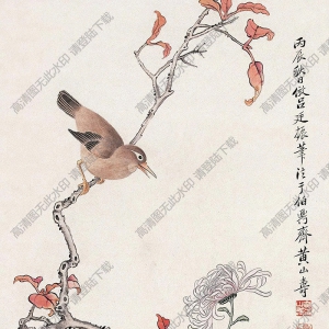 黃山壽作品 花鳥(niǎo) 高清大圖下載