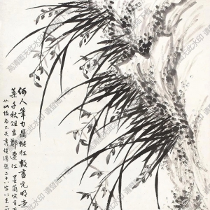 徐宗浩國(guó)畫(huà) 蘭石 高清大圖下載