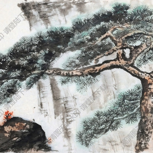 周元亮國(guó)畫(huà) 黃山小景 高清大圖下載